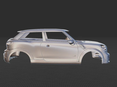Mini Paceman ALL4 2014 Body STL 3D Model