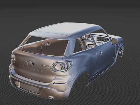 Mini Paceman ALL4 2014 Body STL 3D Model