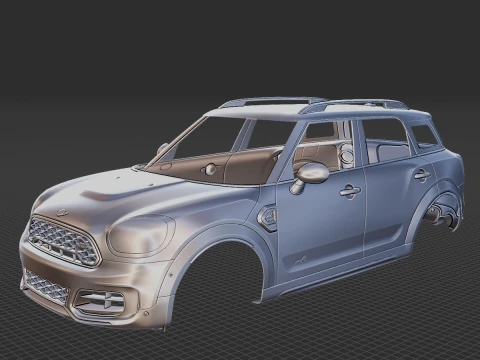 Mini Countryman John Works 2020 Body STL 3D Model