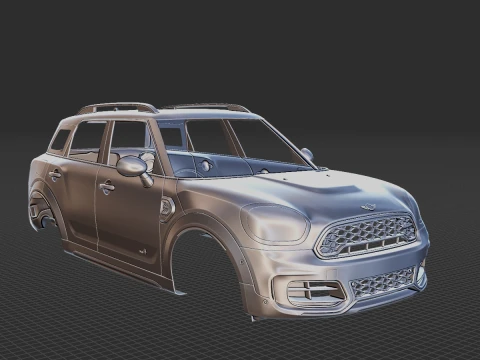 Mini Countryman John Works 2020 Body STL 3D Model