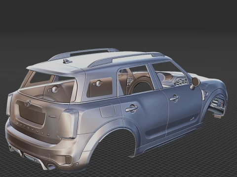 Mini Countryman John Works 2020 Body STL 3D Model