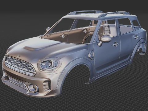 Mini Countryman S 2021 Body STL 3D Model