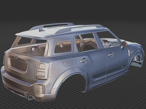 Mini Countryman S 2021 Body STL 3D Model