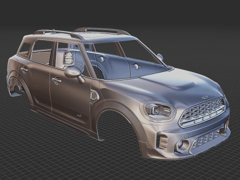 Mini Countryman S 2021 Body STL 3D Model