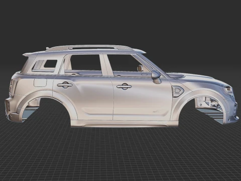 Mini Countryman S 2021 Body STL 3D Model