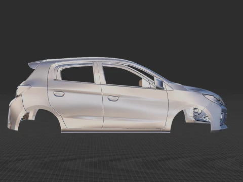 Mitsubishi Mirage 2020 Body STL 3D Model