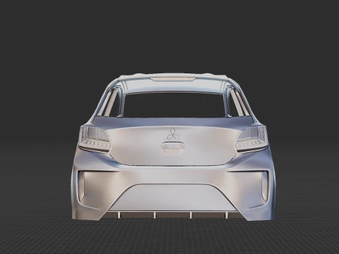 Mitsubishi Mirage 2020 Body STL 3D Model