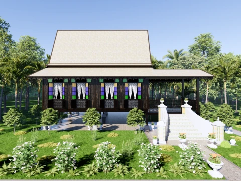 Malacca Traditional House of Malaysia 3D Model