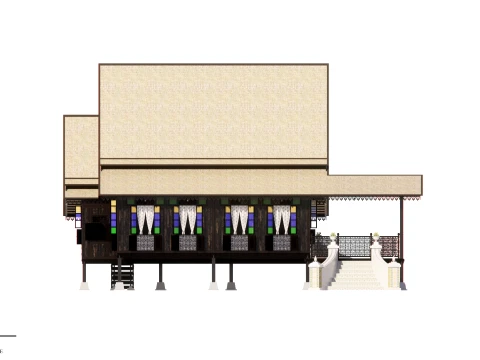 Malacca Traditional House of Malaysia 3D Model