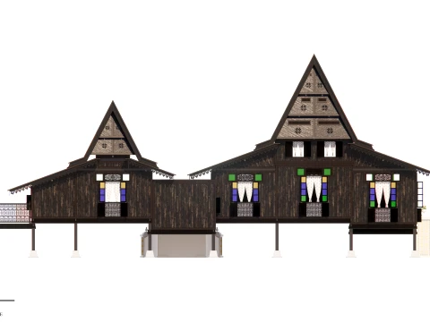 Malacca Traditional House of Malaysia 3D Model