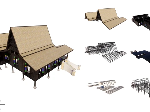 Malacca Traditional House of Malaysia 3D Model