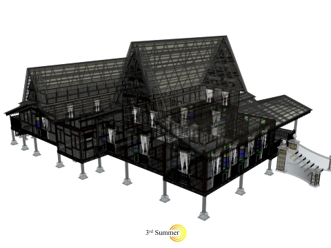 Malacca Traditional House of Malaysia 3D Model