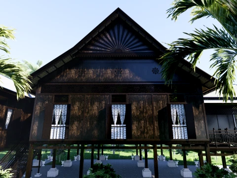 Perak Traditional House of Malaysia 3D Model