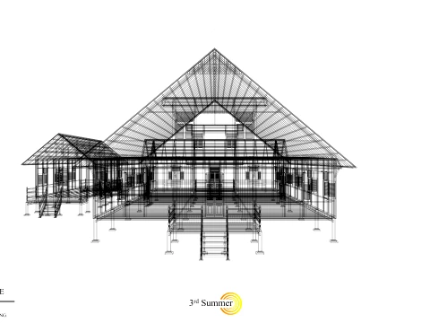 Godang Traditional House of Sambas West Borneo - Type 3 3D Model