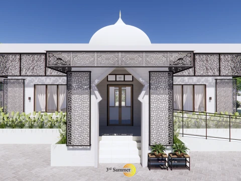 Mosque Of The Singkawang Planning Gallery 3D Model