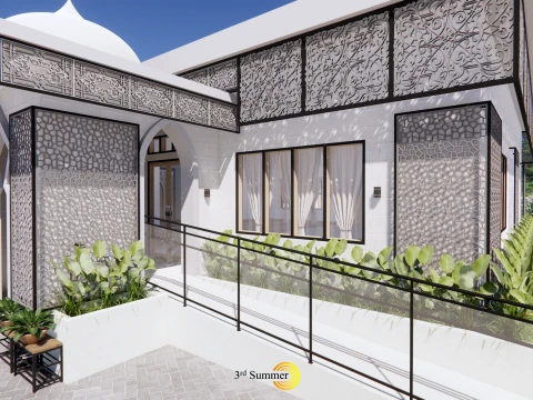 Mosque Of The Singkawang Planning Gallery 3D Model