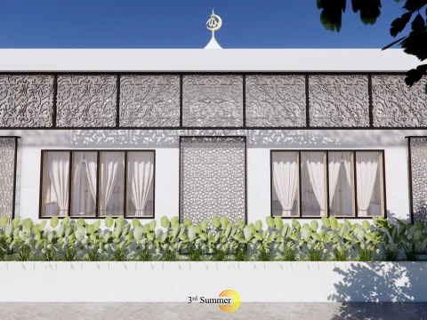Mosque Of The Singkawang Planning Gallery 3D Model