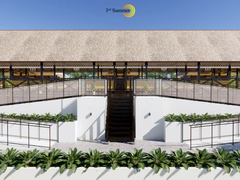 Restaurant Of The Singkawang Planning Gallery 3D Model