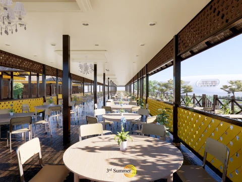 Restaurant Of The Singkawang Planning Gallery 3D Model
