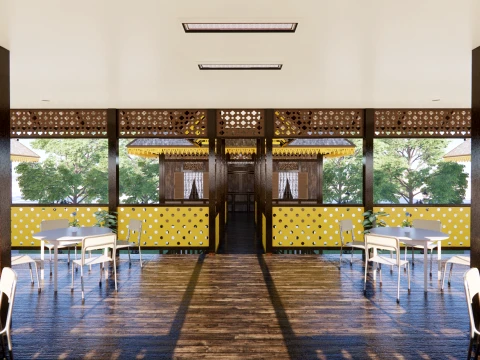 Restaurant Of The Singkawang Planning Gallery 3D Model