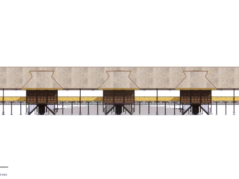 Restaurant Of The Singkawang Planning Gallery 3D Model