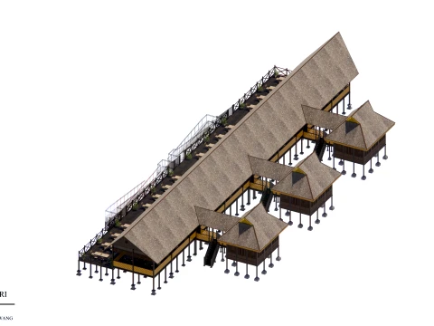 Restaurant Of The Singkawang Planning Gallery 3D Model