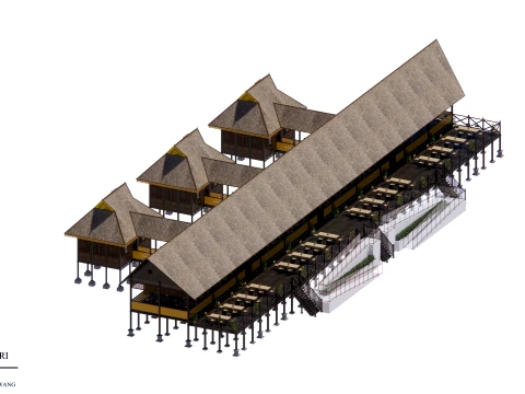 Restaurant Of The Singkawang Planning Gallery 3D Model