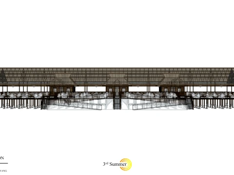 Restaurant Of The Singkawang Planning Gallery 3D Model