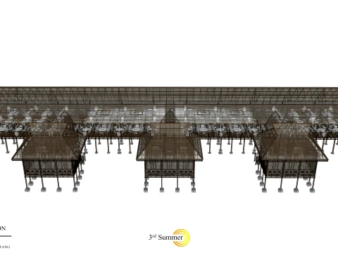Restaurant Of The Singkawang Planning Gallery 3D Model