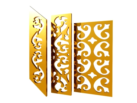 Gold Carving 1 3D Model