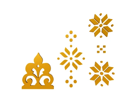 Gold Carving 3 3D Model