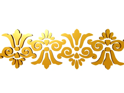Gold Carving 4 3D Model