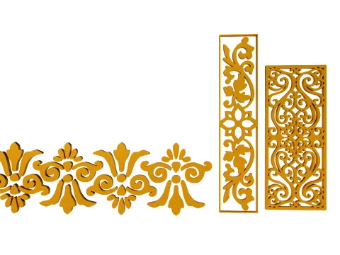Gold Carving 4 3D Model
