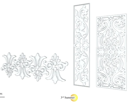 Gold Carving 4 3D Model