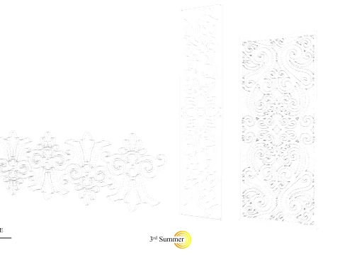 Gold Carving 4 3D Model