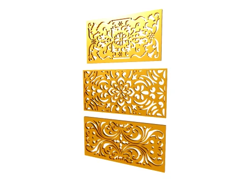 Talla de oro 7 Modelo 3D