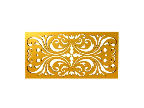 Gold Carving 7 3D Model
