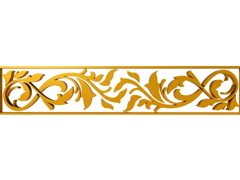 Gold Carving 8 3D Model
