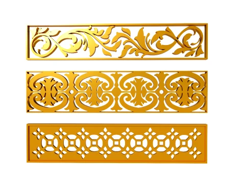 Gold Carving 8 3D Model