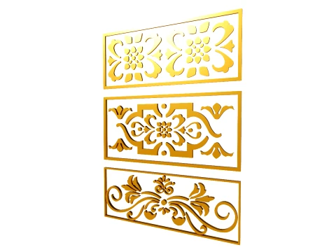 Talla de oro 9 Modelo 3D
