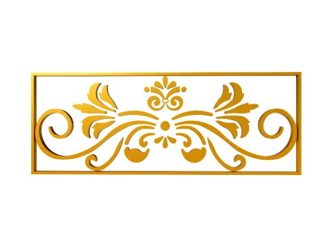 Gold Carving 9 3D Model