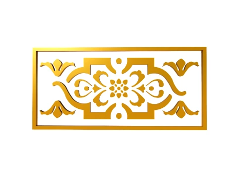 Gold Carving 9 3D Model