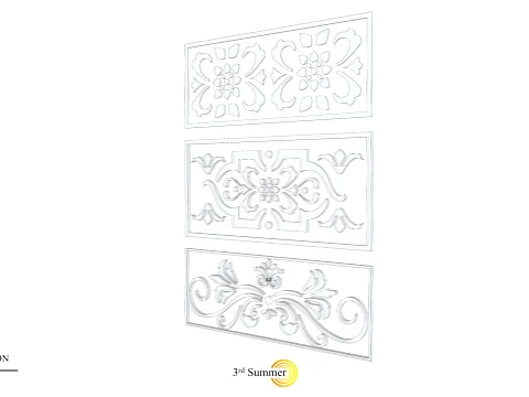 Gold Carving 9 3D Model