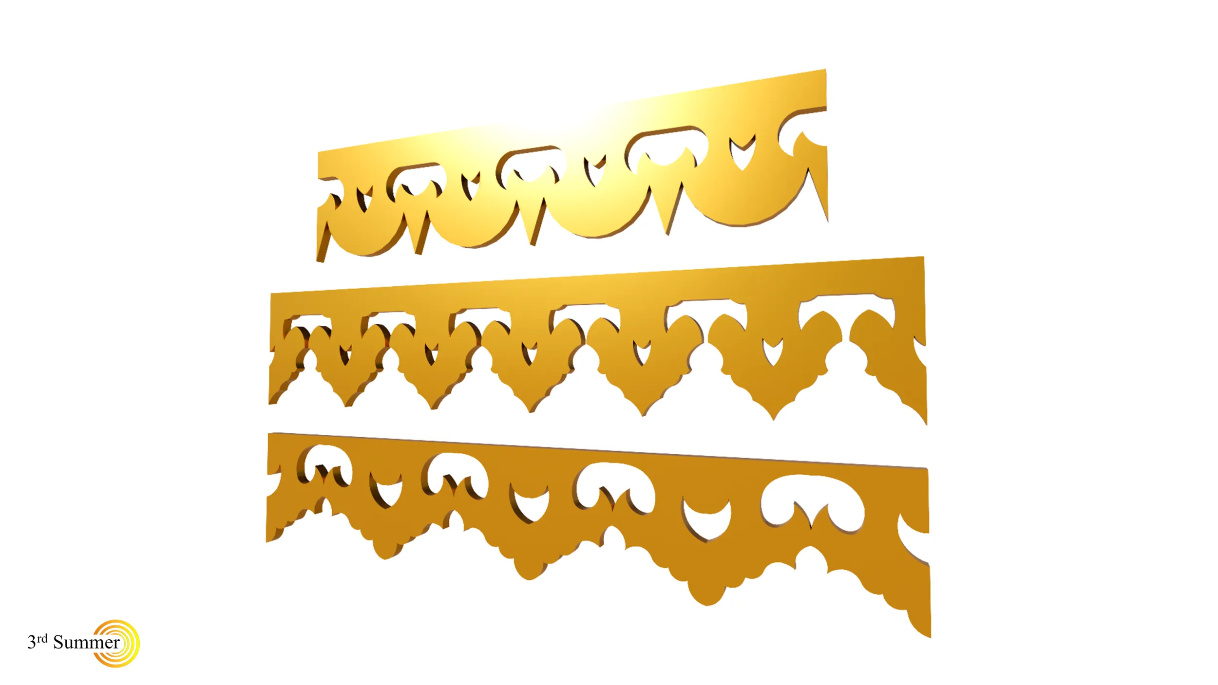 Gold Carving 11 3D Model .c4d .max .obj .3ds .fbx .stl .blend