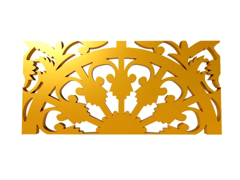 Gold Carving 12 3D Model