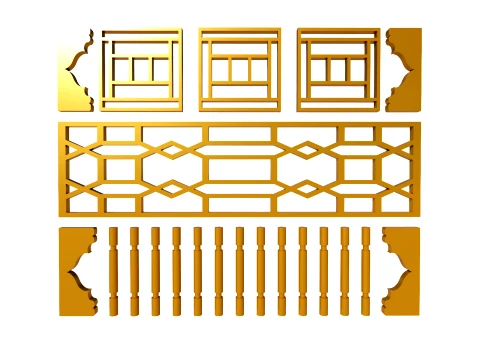 Gold Carving 15 3D Model