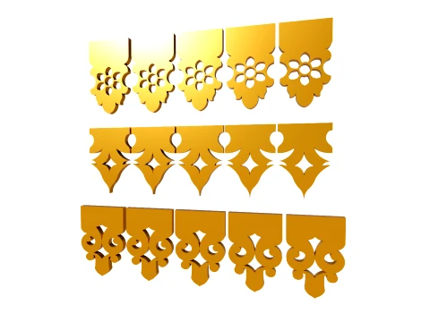Gold Carving 16 3D Model