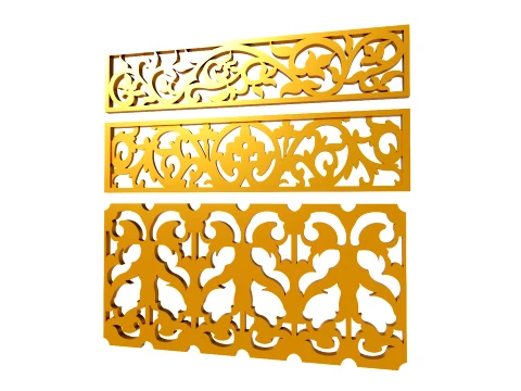 Gold Carving 17 3D Model