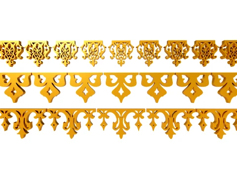 Gold Carving 19 3D Model
