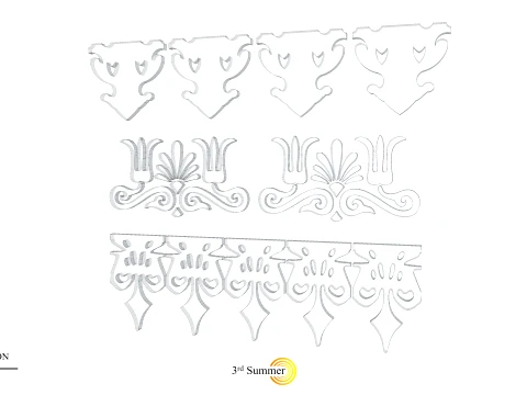 Gold Carving 20 3D Model